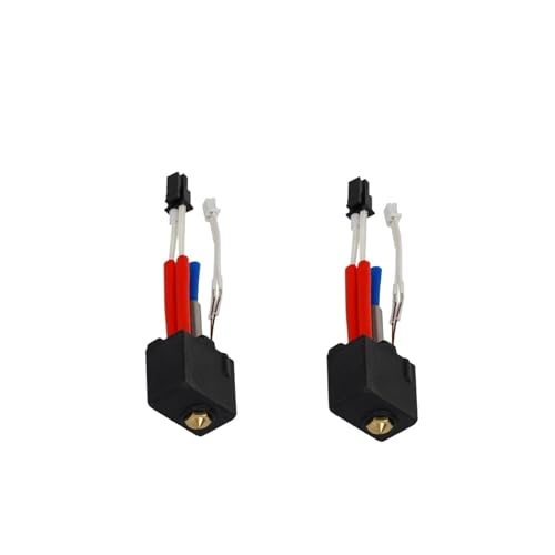 1/2/3 Stück Hotend Kit Heizpatrone mit Thermistor, Teile für 3D-Drucker Hotend (2 (PCS)) von xiaopang