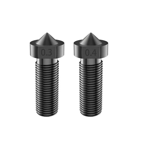 1/3/5/10 stücke 3D Drucker Hotend Vol Düse E3D M6Thread 0.2/0.3/0.4/0,5mm for 3mm Filament Upgrade Kit(5Pcs hard steel,0.3mm) von xiaopang