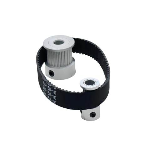 1 Stück 2GT Zahnriemenscheibe Set 2:1 Untersetzungsverhältnis Übertragungskomponente 24T 12 Zähne Riemenbreite 6mm/10mm Bohrung 3~8mm GT2 Riemenscheibensatz(2GT-158-10mm,12T3.17-24T5) von xiaopang