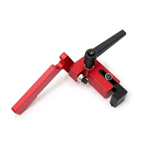 1 Stück 75 Typ Schwarz Aluminiumprofil Router Zaun W/Laser Skala T-Track Tischkreissäge Holzbearbeitung T-Slot Gehrungsschiene Stopper(Stopper) von xiaopang