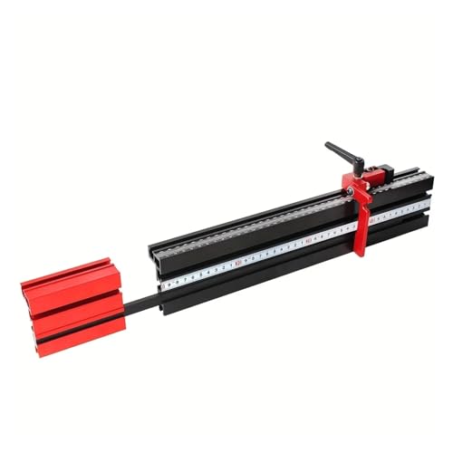 1 Stück 75 Typ Teleskop-Aluminiumprofil Router Zaun T-Schiene Tischkreissäge Holzbearbeitung T-Nut Gehrungsschiene 50-87CM(B) von xiaopang
