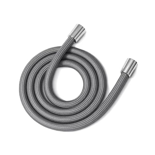 1 stücke 1,5/2 M Anti Wicklung Handbrauseschlauch GI/2 Flexibles Rohr Hochdruck Universalschnittstelle Bad Nylonrohr(Black,2.0M) von xiaopang