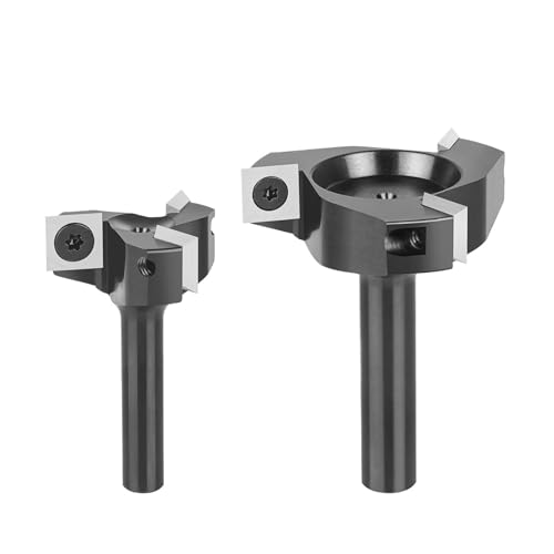 1 stücke 3 Flöten 8mm 12mm Schaft Oberfläche Fräser for Router Reversible Platte Gesicht Mit 35mm 60mm schneiden Durchmesser(IP3F-D35-H8) von xiaopang