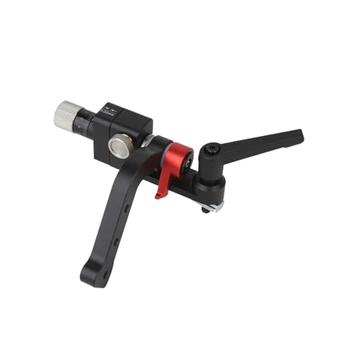 1 stücke Holzbearbeitung Feinabstimmung Limiter 0,02mm Sägetisch Führungsschiene Locator Aluminium Profil Router Zaun Limiter Festen Clip von xiaopang
