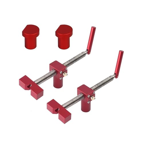 1 stücke Holzbearbeitung Schnelle Bank Hund Bremse Einsätze Werkbank Schnell Feste Clip Clamp Leuchte Schraubstock for 19/20mm desktop Loch Carpenter(4pc,For 20mm Hole) von xiaopang