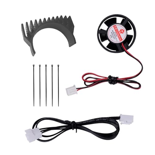 1 stücke Kühlkörper Kühlung for Cre K1 K1C Max Extruder Motor Andere Extruder Ausgestattet Mit Ähnliche Vo En3 V3(Cooling Kit black) von xiaopang