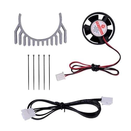 1 stücke Kühlkörper Kühlung for Cre K1 K1C Max Extruder Motor Andere Extruder Ausgestattet Mit Ähnliche Vo En3 V3(Cooling Kit silver) von xiaopang