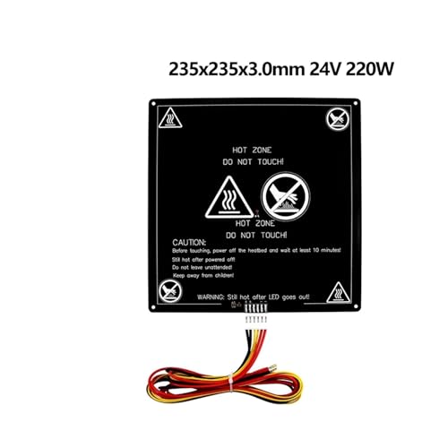 1pc MK3 Aluminium Substrat Beheizte Bett 220/235/250/310mm * 3mm 12V 24V Brutstätte Mit Kabel Heatbed Plattform 3D Drucker Teil for En3(235X235mm 24V 220W) von xiaopang