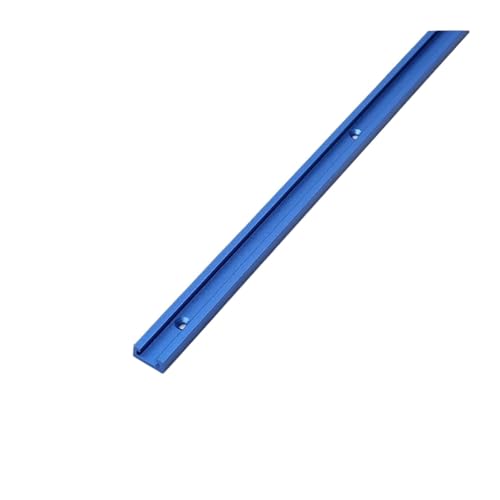 1pcs Length 400mm T Track Woodworking T-slot Slide Aluminium Miter T-Track Jig Screw Fixture Slot Saw/Router Table Tool(Blue) von xiaopang