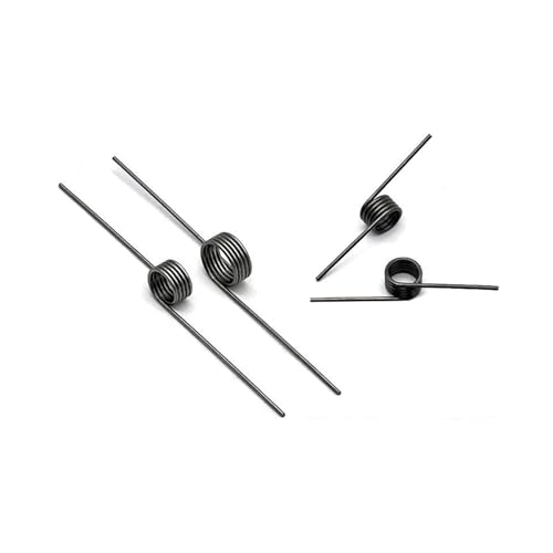 2 Stück Spiral-Torsionsfedern, V-Form, Drahtdurchmesser: 2,5 mm, 90-Grad-Winkel, Außendurchmesser: 12-16 mm (15 mm, 6 laps, 18 mm) von xiaopang