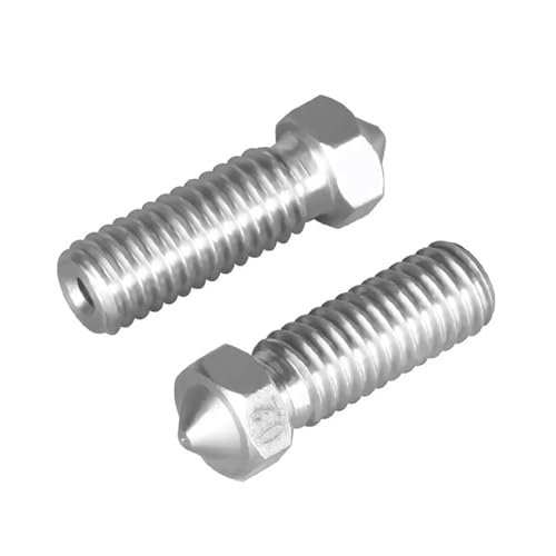 3D-Drucker-Hotend-Düse, M6-Gewinde 0,2/0,3/0,4/0,5 mm, for 1,75 mm Filament, Upgrade-Kit, 1/3/5/10 Stück(10Pcs stainless stee,0.4mm) von xiaopang