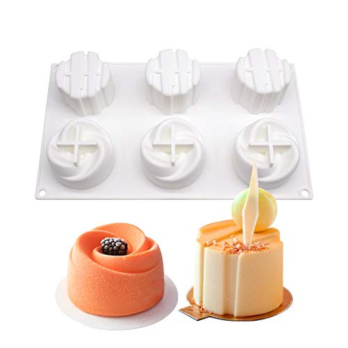 XiaoShenLu Mousse-Kuchenform backform für Kuchen - 3D backformen DIY Mold, 6 Löcher Zwei in Einer Göttin von XiaoShenLu