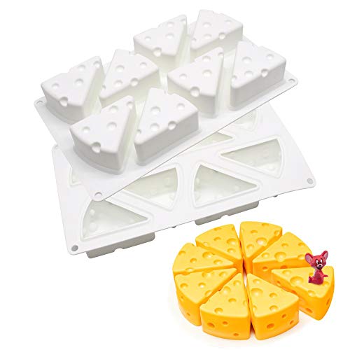 XiaoShenLu Mousse-Kuchenform backformen für Kuchen - 3D backform DIY Dessert Mould, 8 Löcher große Käse von XiaoShenLu
