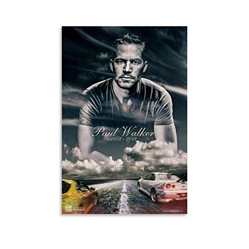 xiaoxiami Fast And Furious Rip Paul Walker Leinwand-Kunst-Poster und Wand-Kunstdruck, modernes Familienschlafzimmer, 50 x 75 cm von xiaoxiami