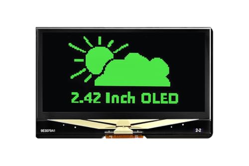 2.42inch OLED Display Module - 128x64 Resolution, SPI/I2C Communication, Compatible with Raspberry Pi/Arduino, SSD1309 Driver Chip (Green) von xicoolee