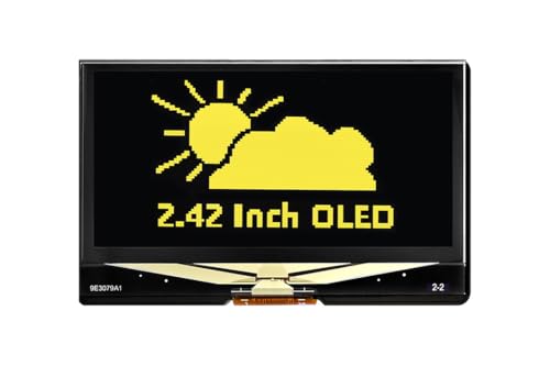 2.42inch OLED Display Module - 128x64 Resolution, SPI/I2C Communication, Compatible with Raspberry Pi/Arduino, SSD1309 Driver Chip (Yellow) von xicoolee