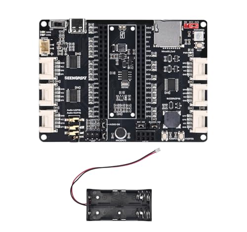 Compatible for Raspberry Pi Pico Expansion Mini Board, Multi-Functional Breakout Module with Grove Connectors, RTC, RGB, Audio, SD, Ba-ttery Charging for DIY Projects Include Ba-ttery Holder Compatible for Raspberry Pi Pico Expansion Mini Board, Multi-Functional Breakout Module with Grove Connectors, RTC, RGB, Audio, SD, Ba-ttery Charging for DIY Projects Include Ba-ttery Holder von xicoolee