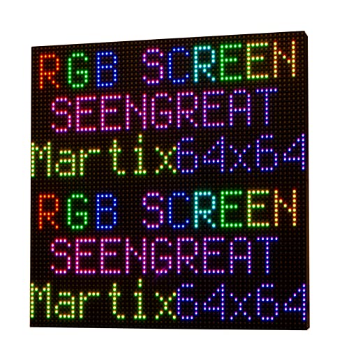 RGB Matrix LED Display Panel 64x64, 3mm Pitch, 4096 RGB LEDs, High Brightness & Resolution, Compatible with Raspberry Pi, ESP32, Arduino RGB Matrix LED Display Panel 64x64, 3mm Pitch, 4096 RGB LEDs, High Brightness & Resolution, Compatible with Raspberry Pi, ESP32, Arduino von xicoolee
