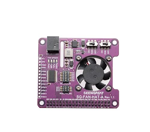 xicoolee PWM Controlled Fan HAT for Raspberry Pi Zero Zero W Zero WH 2B 3B 3B+ 4B 40PIN GPIO I2C Control Onboard PCA9685 PWM Driver xicoolee PWM Controlled Fan HAT for Raspberry Pi Zero Zero W Zero WH 2B 3B 3B+ 4B 40PIN GPIO I2C Control Onboard PCA9685 PWM Driver von xicoolee