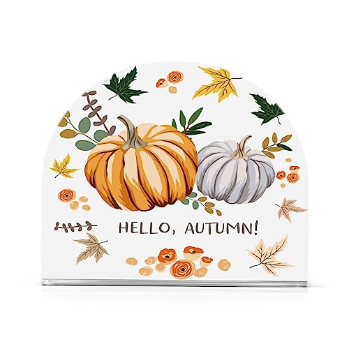 xigua Serviettenhalter für Tische mit Herbstkürbis: Serviettenhalter für Küche, Tischserviettenhalter, Cocktail-Serviettenhalter, Papierserviettenhalter von xigua