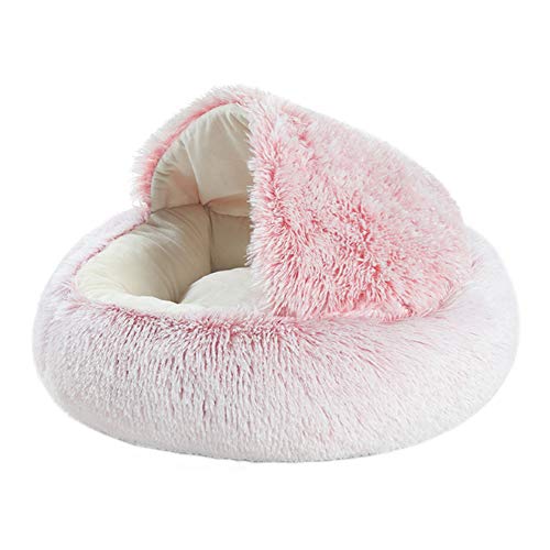 xihan123 Katzenbett Gross Baumwolle Plüschbett Katze Kuschelbett Katzen Katzenkissen Waschbar Dauerhaft Katzenbetten Für Kätzchen Welpe Gutes Schlafgefühl 40X40,pink Pearl von xihan123