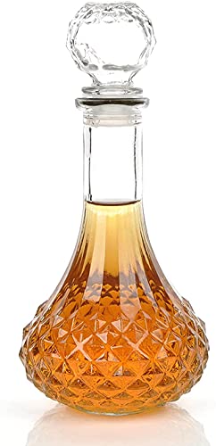 xingzhi Weinkaraffe mit Verschluss, transparent, 1000 ml von xingzhi