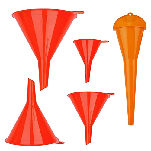Universal-Trichter-Set von 5 - Mini-Fülltrichter mit langhalstigem Trichter für Haushalt und Werkstatt - Öltrichter Universal-Trichter-Set von 5 - Mini-Fülltrichter mit langhalstigem Trichter für Haushalt und Werkstatt - Öltrichter von xinsheng