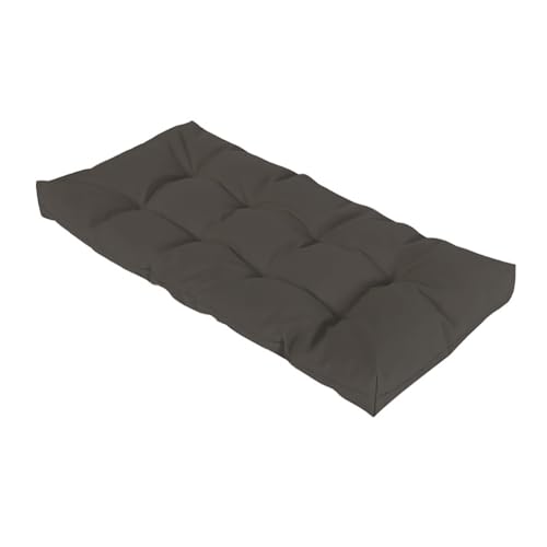 Bankauflage für den Außenbereich 1 2 3 und 4 Sitzer 8cm Schaukelauflagen Wasserdicht Rutschfest Gartenbankauflage Gartenmöbel Rechteckige Sitzauflage für Terrasse Fenster,Dark gray,170x60cm von xinwanhong