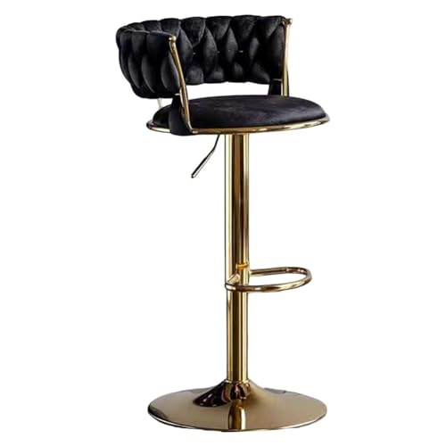 Barhocker Höhenverstellbar 1er 2er 3er 4er 6er Set, Barstuhl Samt, Bar Stühle mit Lehne und Fußbank, Drehhocker 360°, Tresenhocker für Esszimmer Heimbar Kücheninsel, Belastbar 150kg,Schwarz,Set of 1 Barhocker Höhenverstellbar 1er 2er 3er 4er 6er Set, Barstuhl Samt, Bar Stühle mit Lehne und Fußbank, Drehhocker 360°, Tresenhocker für Esszimmer Heimbar Kücheninsel, Belastbar 150kg,Schwarz,Set of 1 von xinwanhong