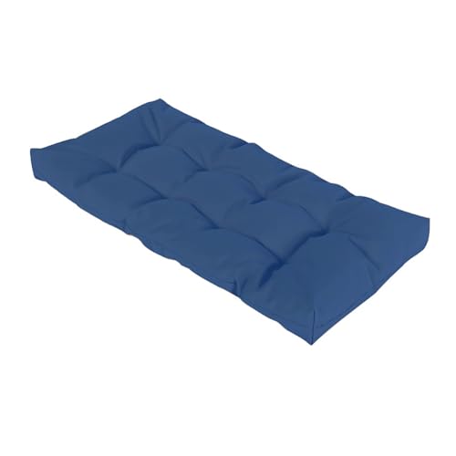 xinwanhong Bankauflage für den Außenbereich 1 2 3 und 4 Sitzer 8cm Schaukelauflagen Wasserdicht rutschfest Gartenbankauflage Gartenmöbel Rechteckige Sitzauflage für Terrasse Fenster,Dark Blue,40x40cm von xinwanhong