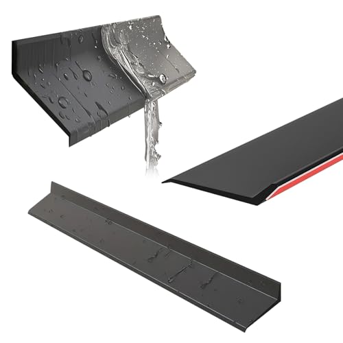 Xinzyxx Fenster-Abdichtung für Regen, Gummi-Fensterdichtung Regen, Anti-Regen-Gummidichtung, Schwarzer Umleiter, Zuschneidbare für Schiebefenstern, Langlebig, Alterungsbeständig(2m(6.6ft),5.5cm) von xinzyxx