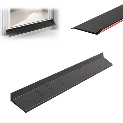 Xinzyxx Gummi-Fensterdichtung Regen, Fenster-Schutzleiste Gegen Regen, Regenleiste für AußEnfenster – Selbstklebend-Langlebig und Wetterfest – Schutz vor Regenwasserrückstau(2.5m(8.2ft),4.5cm) von xinzyxx