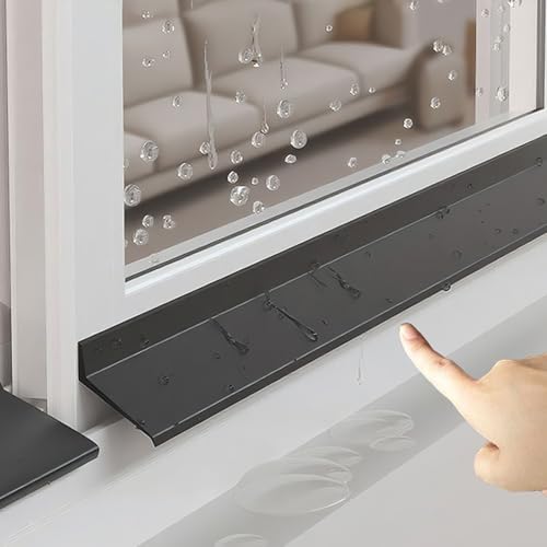 Xinzyxx Gummidichtungen für Türen und Fenster, Gummi-Regenblocker Ohne Bohren, Fenster-Schutzleiste Gegen Regen, Langlebig und Wetterfest – Schutz vor Regenwasserrückstau(2m(6.6ft),4.5cm) von xinzyxx