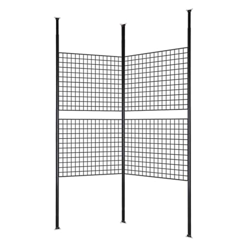 xinzyxx Multifunktionale Gitterwand Draht-Foto-Raster Dekoration, Gitterwandpaneele, Stabile Drahtgitter-Wandpaneele, Bastel-Show-Raster, für Kunsthandwerksshows, Einzelhandelsdisplay(65 * 45cm) von xinzyxx