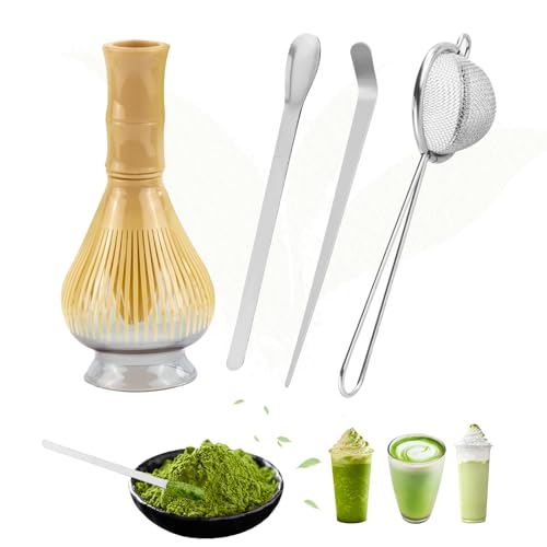 Matcha Besen Set Macha Tea Set mit Matcha Besen und Löffel Sieb Besen Halter 5-Teiliges Matcha Zubehör Matchaset Schwarz für Haushalt Büro,Perfekte Geschenk für Matcha-Liebhaber Matcha Besen Set Macha Tea Set mit Matcha Besen und Löffel Sieb Besen Halter 5-Teiliges Matcha Zubehör Matchaset Schwarz für Haushalt Büro,Perfekte Geschenk für Matcha-Liebhaber von xiruiubao