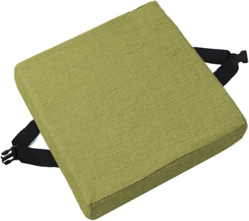 Rutschfeste Stuhl-Sitzpolster mit Bändern, bequeme Kissen für Ess-, Küchen-, Büro- und Gartenstühle, mehrfarbig (O8, 40 x 40 x 8 cm) von xitoio