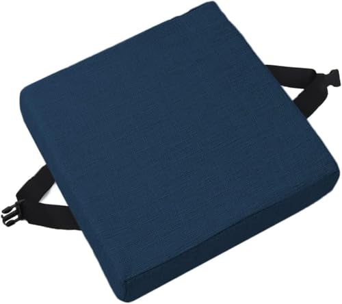 Rutschfeste Stuhl-Sitzpolster mit Bändern, bequeme Kissen für Esszimmer, Küche, Büro und Gartenstühle, mehrere (O11, 50 x 50 x 8 cm) von xitoio