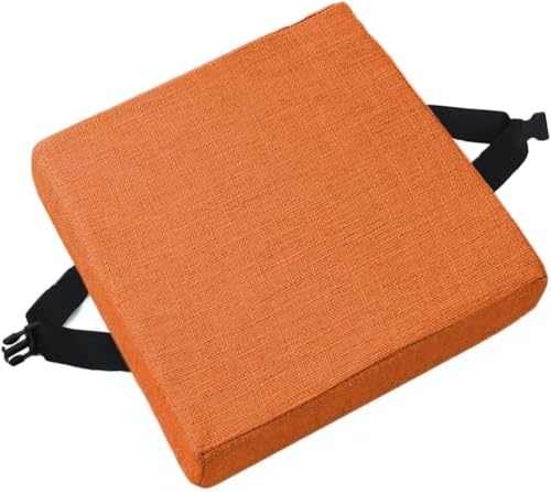 Rutschfeste Stuhl-Sitzpolster mit Bändern, bequeme Kissen für Esszimmer, Küche, Büro und Gartenstühle, mehrere (O12, 45 x 45 x 3 cm) von xitoio