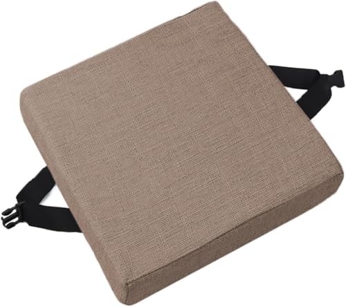 Rutschfeste Stuhl-Sitzpolster mit Bändern, bequeme Kissen für Esszimmer, Küche, Büro und Gartenstühle, mehrere Stühle, O9, 45 x 45 x 5 cm von xitoio