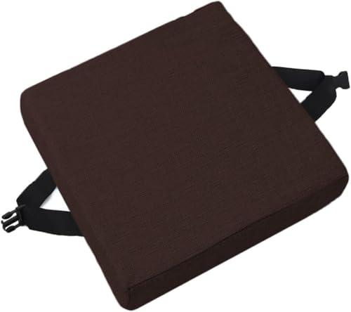 Rutschfeste Stuhl-Sitzpolster mit Bändern, bequeme Kissen für Esszimmer, Küche, Büro und Gartenstühle, mehrfarbig, O7, 28 x 28 x 8 cm von xitoio