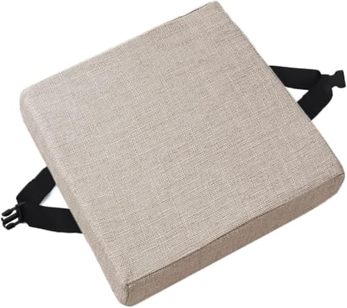 Rutschfeste Stuhl-Sitzpolster mit Bändern, bequeme Kissen für Esszimmer, Küche, Büro und Gartenstühle, mehrfarbig (O2, 50 x 50 x 5 cm) von xitoio