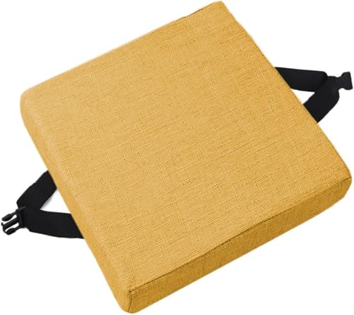 Rutschfeste Stuhl-Sitzpolster mit Bändern, bequeme Kissen für Esszimmer, Küche, Büro und Gartenstühle, mehrfarbig (O4, 40 x 40 x 8 cm) von xitoio