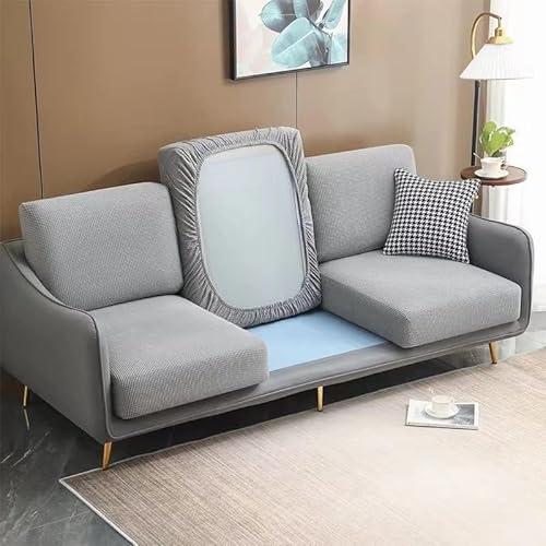 xitoio Rutschfester Stretch-Sofabezug für L/U-förmige Sofas, passend für 1/2/3/4-Sitzer, Couchkissenschutz (#1, 2-Sitzer, X (95–135 cm) von xitoio