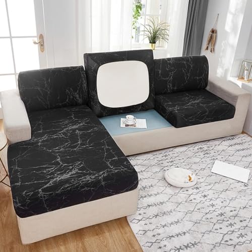 xitoio Rutschfester Stretch-Sofabezug für L/U-förmige Sofas, passend für 1/2/3/4-Sitzer, Couchkissenschutz (#16, Kissenbezug (42 cm) von xitoio