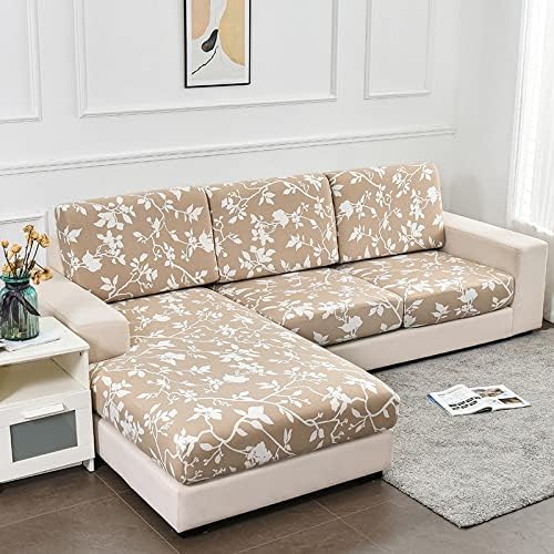 xitoio Rutschfester Stretch-Sofabezug für L/U-förmige Sofas, passend für 1/2/3/4-Sitzer, Couchkissenschutz (#23, 1-Sitzer, X (65-95 cm) von xitoio