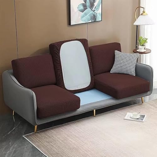 xitoio Rutschfester Stretch-Sofabezug für L/U-förmige Sofas, passend für 1/2/3/4-Sitzer, Couchkissenschutz (#9, 3 Sitze (150–190 cm) von xitoio