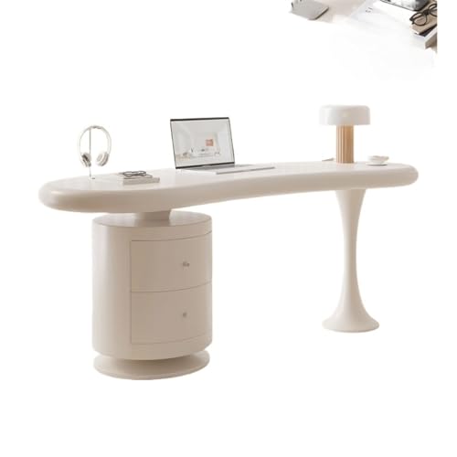 xiuling4568 Computertische Creme Wind Massivholz Schreibtisch Kleiner Haushalt Französisch Licht Luxus geformt Schreibtisch Designer Premium Sinn for PC Tisch Schreibtisch(160x60x75cm) von xiuling4568