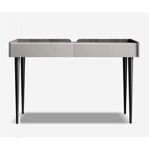 xiuling4568 Computertische Leichter Luxus-Schieferschreibtisch, moderner, einfacher Heim-Arbeitstisch, Kleiner Haushalts-Massivholz-Schlafzimmer-Minimalist-PC-Tisch Schreibtisch(120 * 50 * 75cm) von xiuling4568