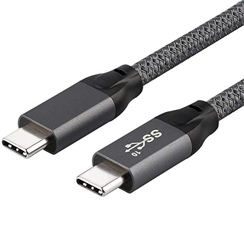 Xiwai 10 Gbit/s USB-C USB 3.1 Typ C Gen2 Stecker auf Stecker Daten-Video 100 W Kabel mit E-Marker für Tablet & Telefon & Laptop 2,0 m von xiwai