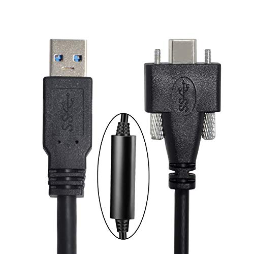 xiawai 8 Meter USB 3.1 Typ-C Doppelschrauben Verriegelung auf Standard USB 3.0 Datenkabel Halterung Typ für Kamera Recorder von xiwai